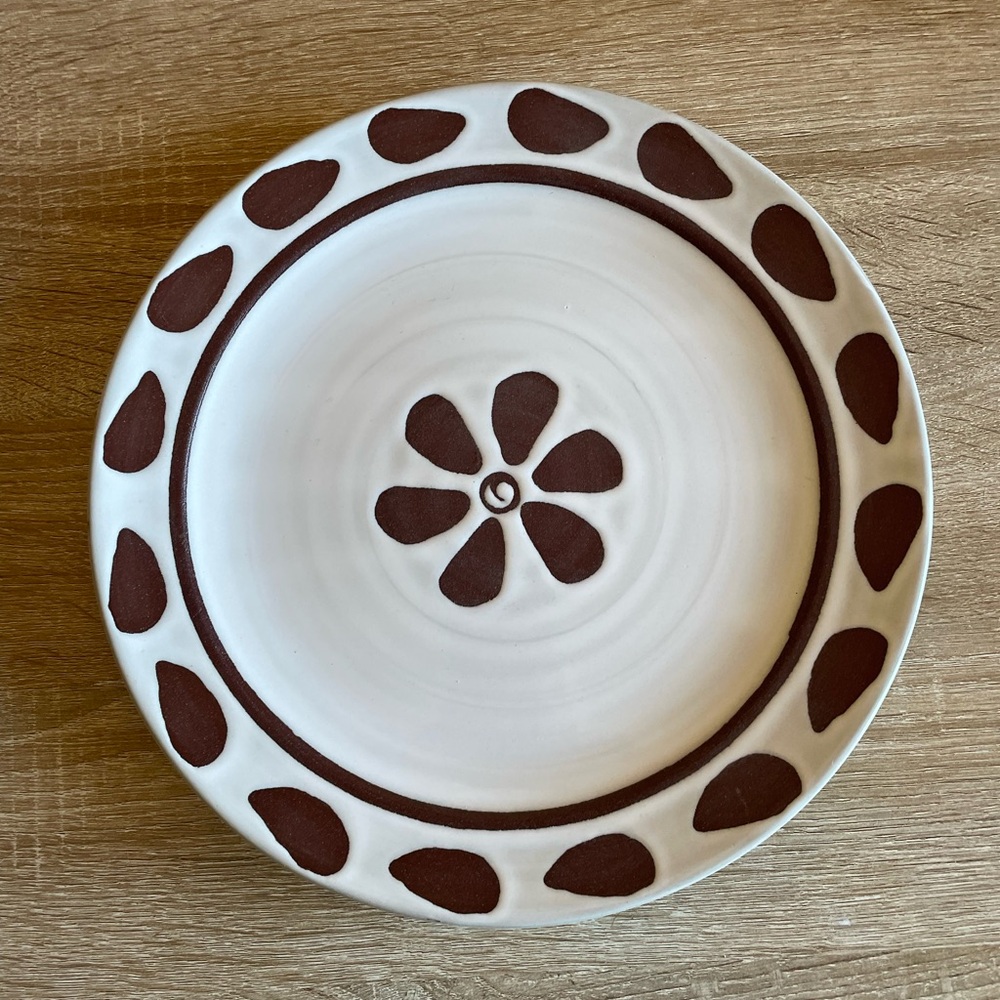 Stephen Pearce Cherrystone 12” plate  by Shanagarry Potters local organic clay